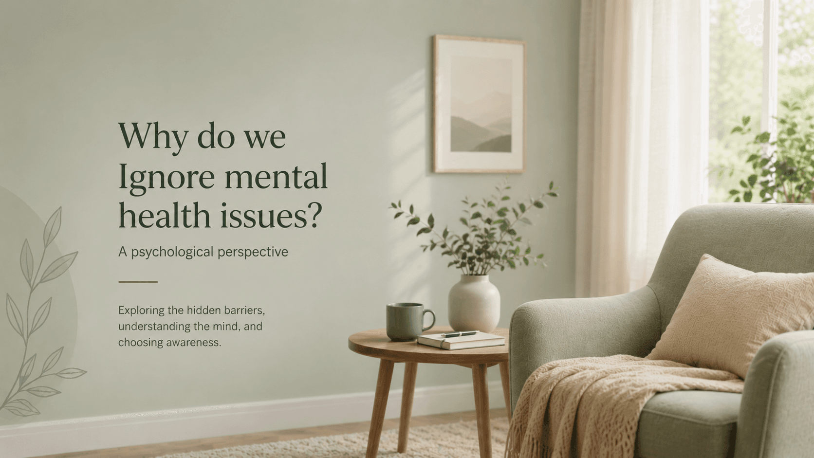 Why do we Ignore mental health issues? A psychological perspective